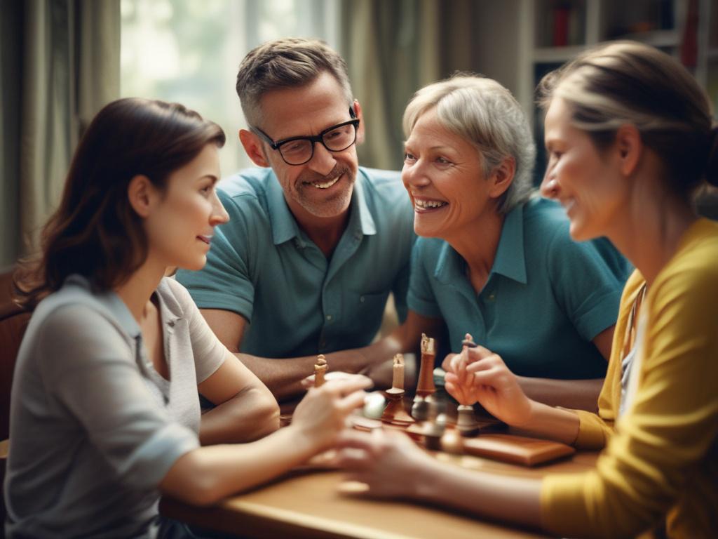 a close up shot of a family mediator engaged in