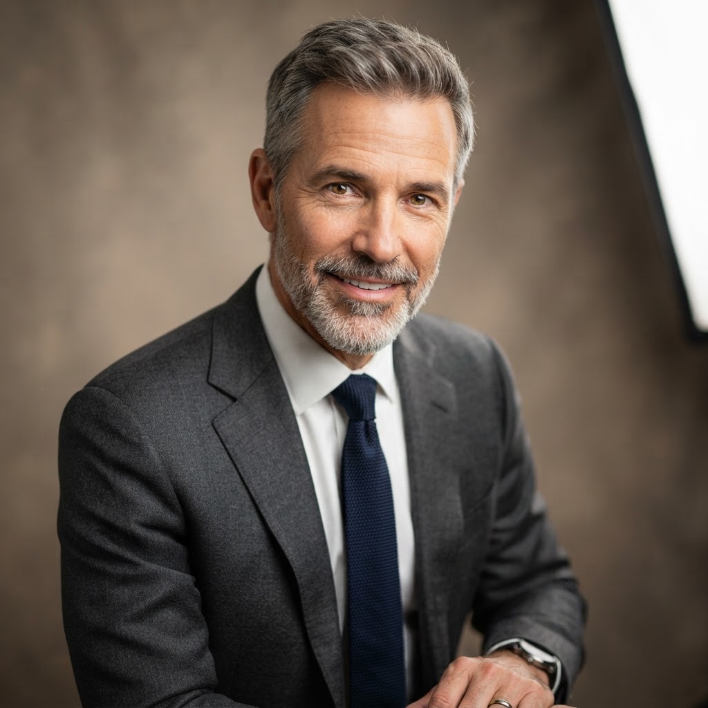 Ethan Cole, Principal Data Systems Engineer. A man with salt-and-pepper hair and distinguished features in professional attire.
