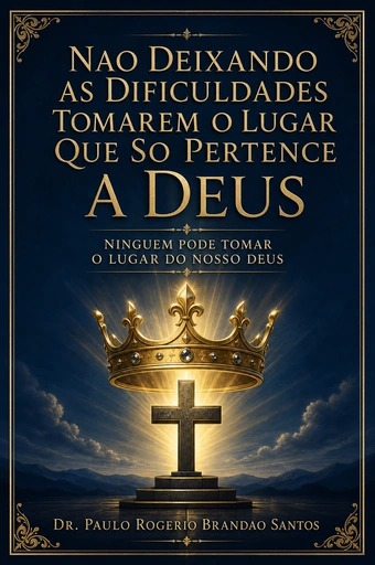 Capa: Não Deixando as Dificuldades Tomarem o Lugar Que Só Pertence a Deus