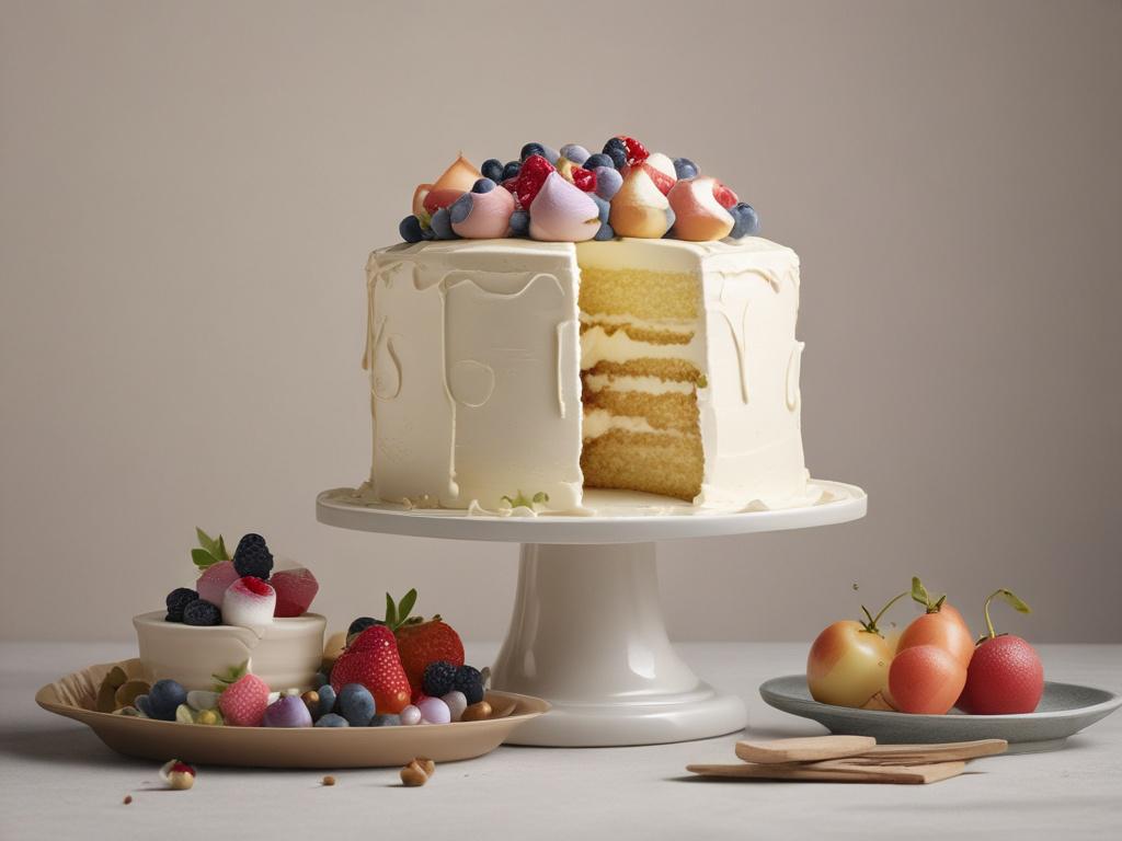 cream cake, handmade, fresh ingredients, celebration