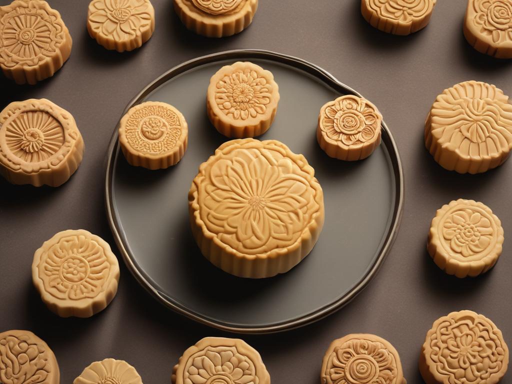 traditional mooncakes, festive pastries, handcrafted