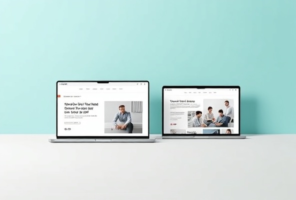 Web design portfolio mockups