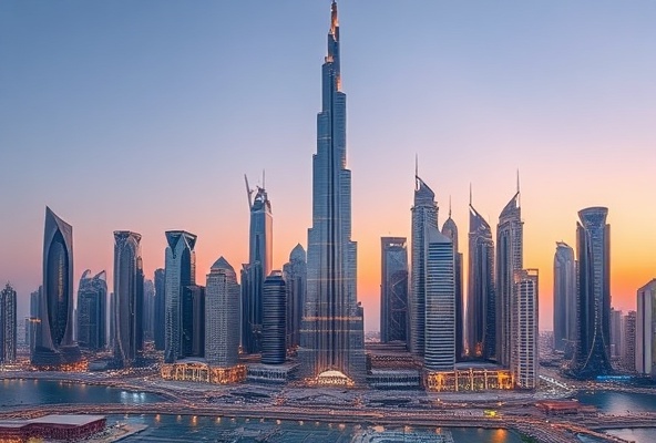 Dubai city skyline