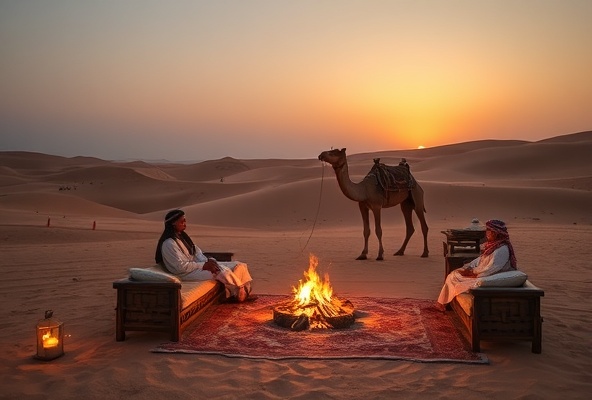Bedouin desert camp