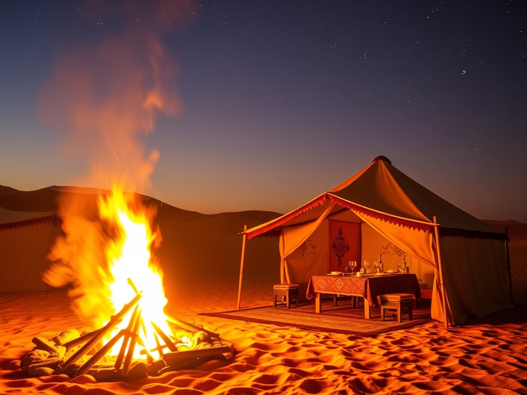Traditional Arab desert camp experience