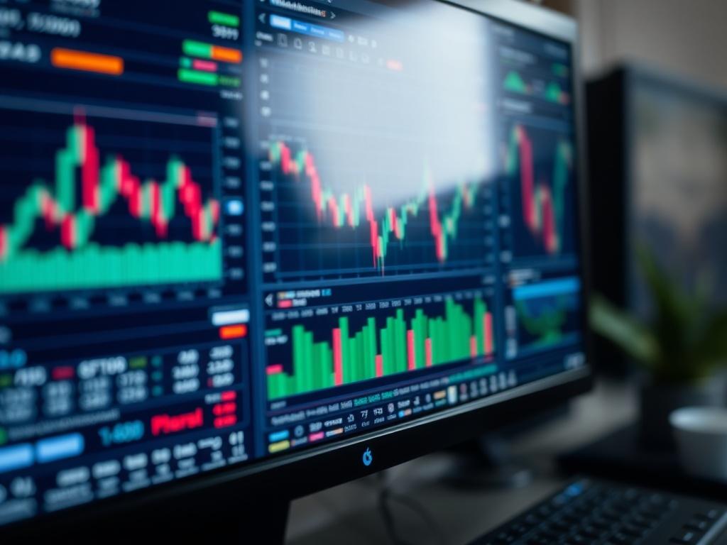 A hyper realistic close up of a computer screen displaying