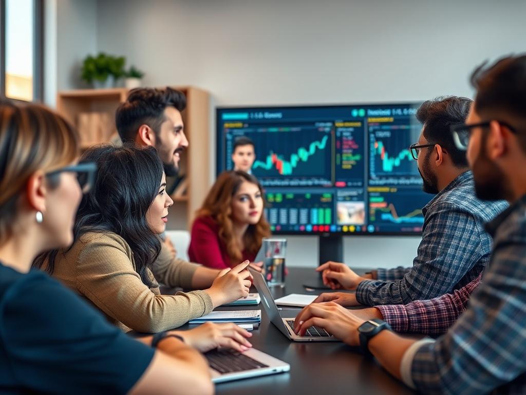 A hyper realistic close up shot of a group of