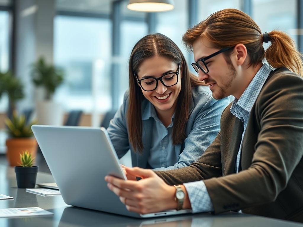 A close up shot of a mentor and a mentee