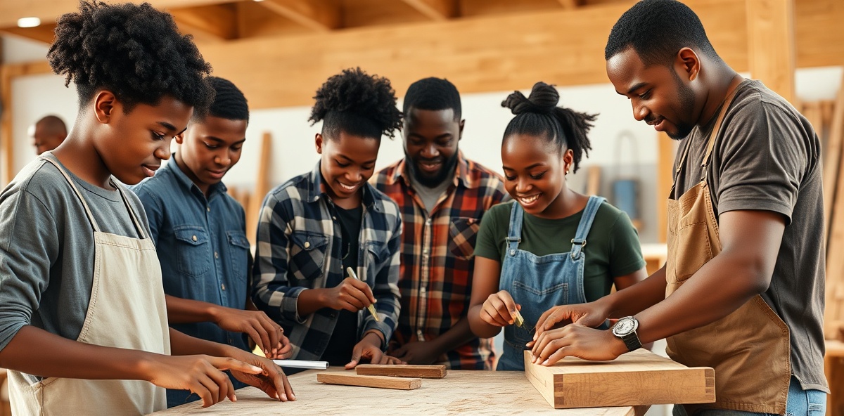 Youth and mentors learning together