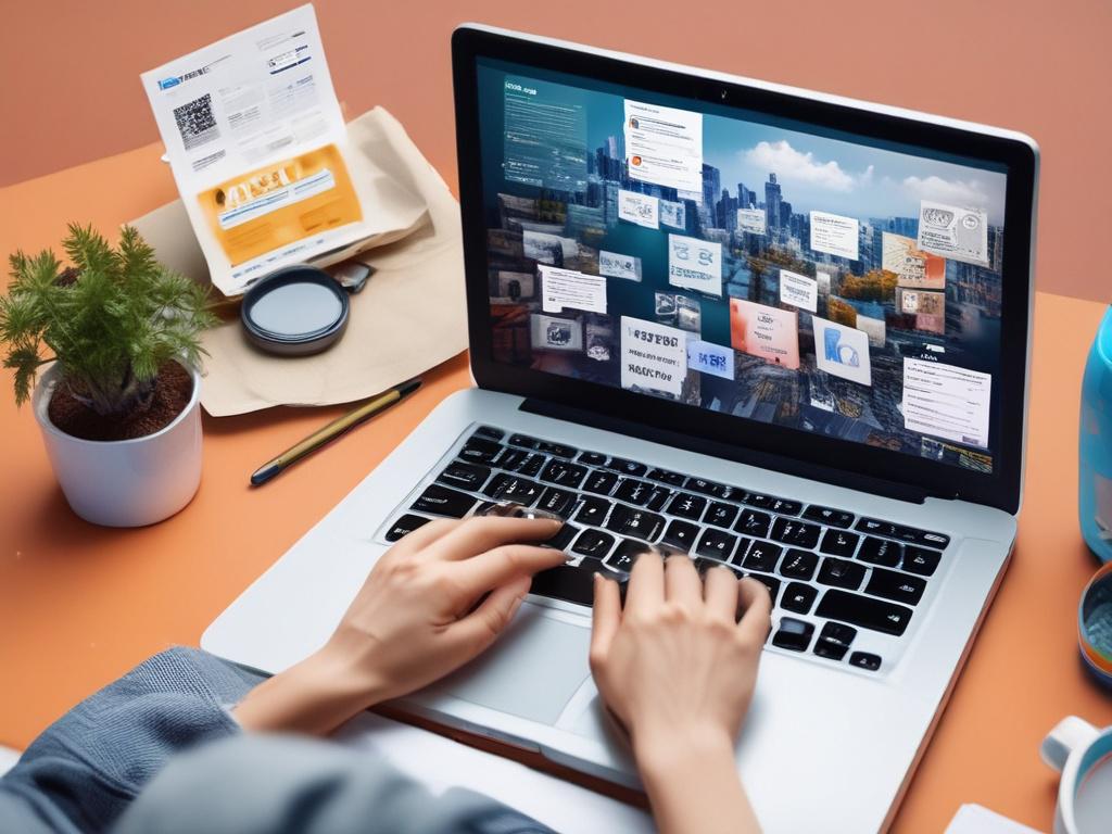 A high resolution image showcasing a digital media manager working