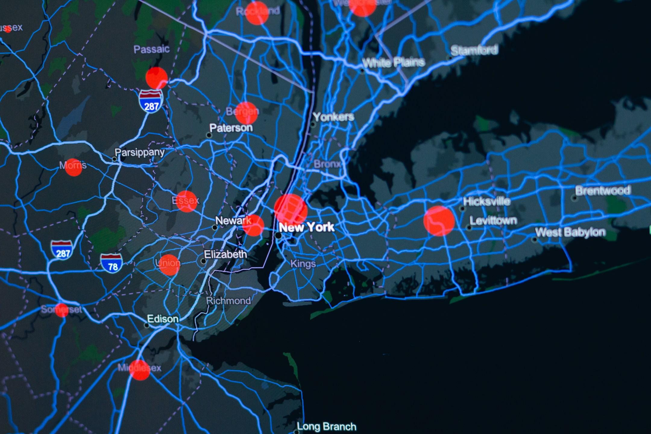 Coronavirus / Covid-19 cases in New York, United States. (9.04.2020)
Source: Center for Systems Science and Engineering (CSSE) at JHU