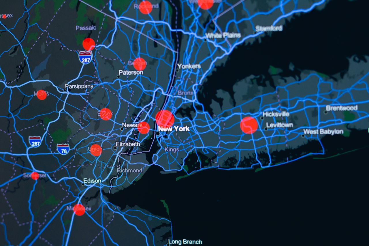 Coronavirus / Covid-19 cases in New York, United States. (9.04.2020)
Source: Center for Systems Science and Engineering (CSSE) at JHU