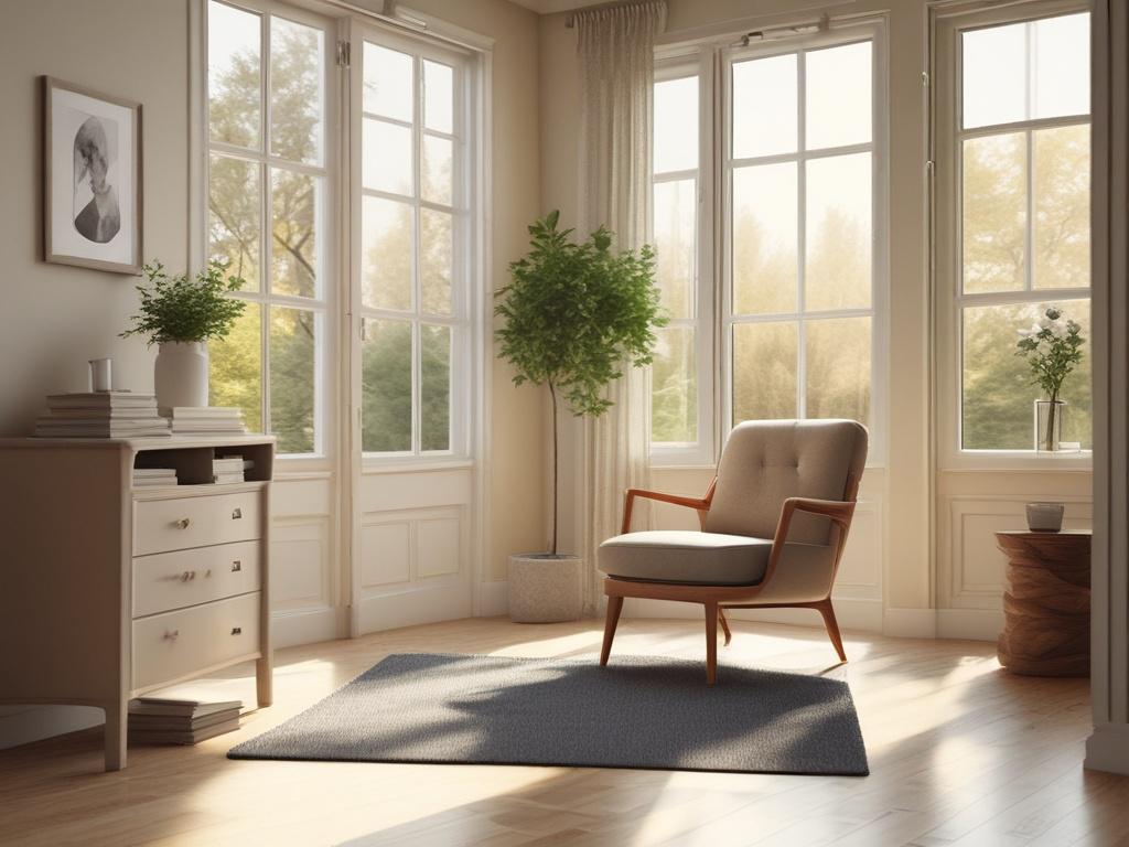 A warm and inviting consultation room with a comfortable chair,