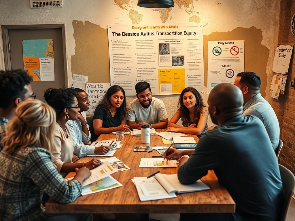 A passionate advocacy meeting with a group of diverse individuals