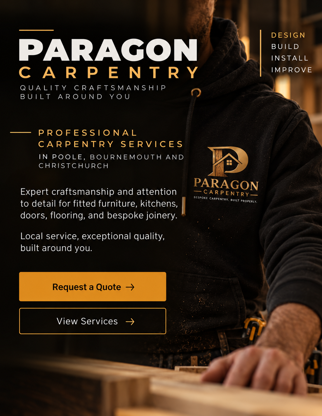 Professional carpentry workshop
