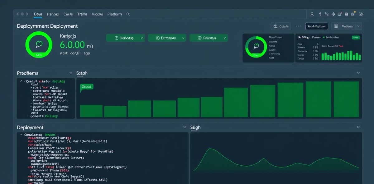 NodeSaaS Deploy Dashboard showing deployment timeline and success indicators