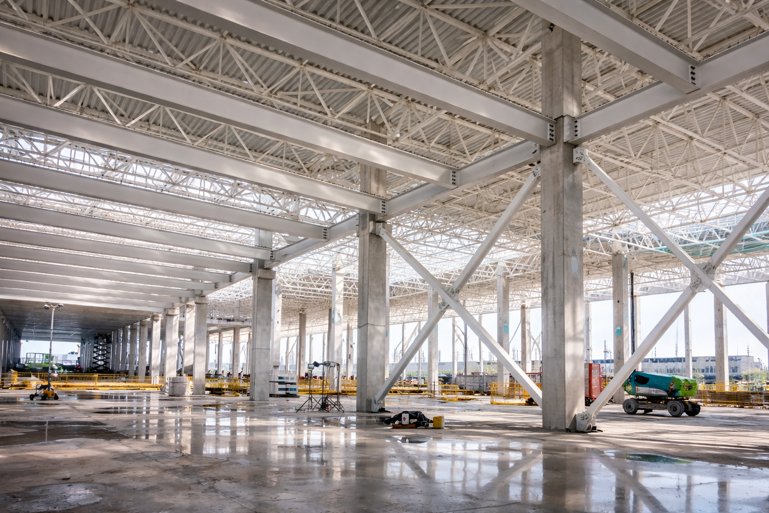 Çelik konstrüksiyon üretimi, metal kirişler ve kaynak işlemleri