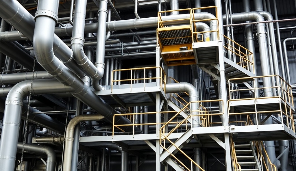 Pipe rack sistemi, endüstriyel platformlar ve merdivenler