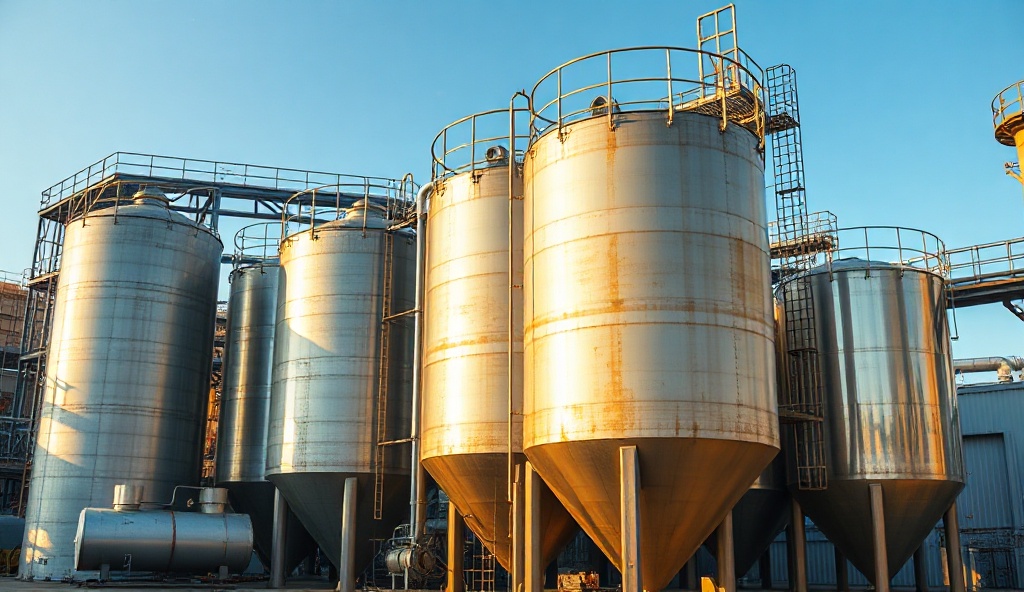 Endüstriyel tank ve silo yapıları, depolama ekipmanı