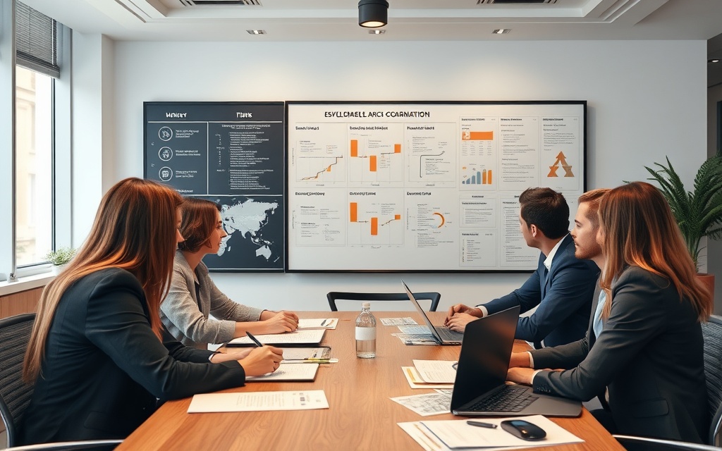 Outreach Planning - Professional business planning and coordination meeting scene