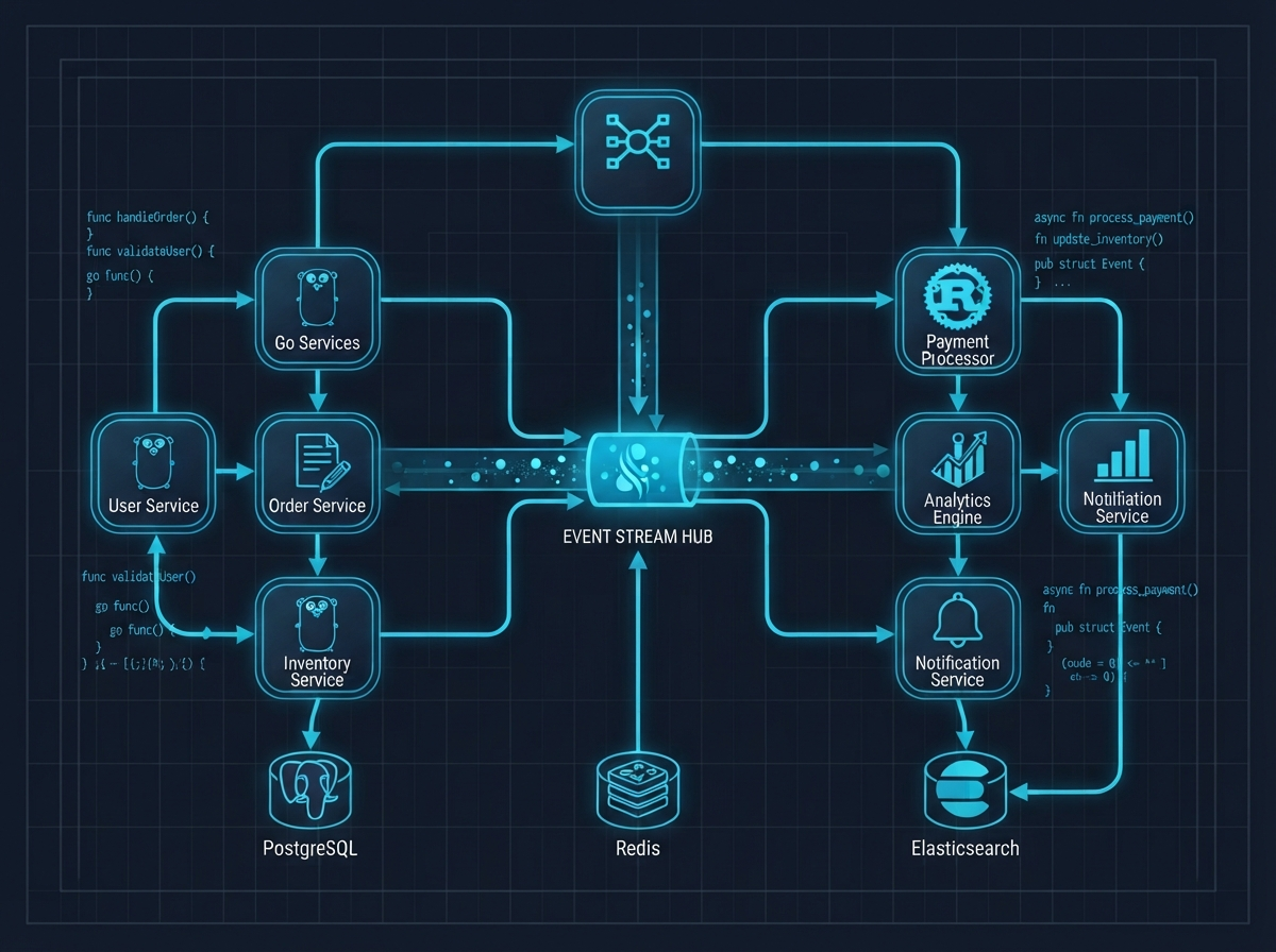 Go/Rust backend architecture