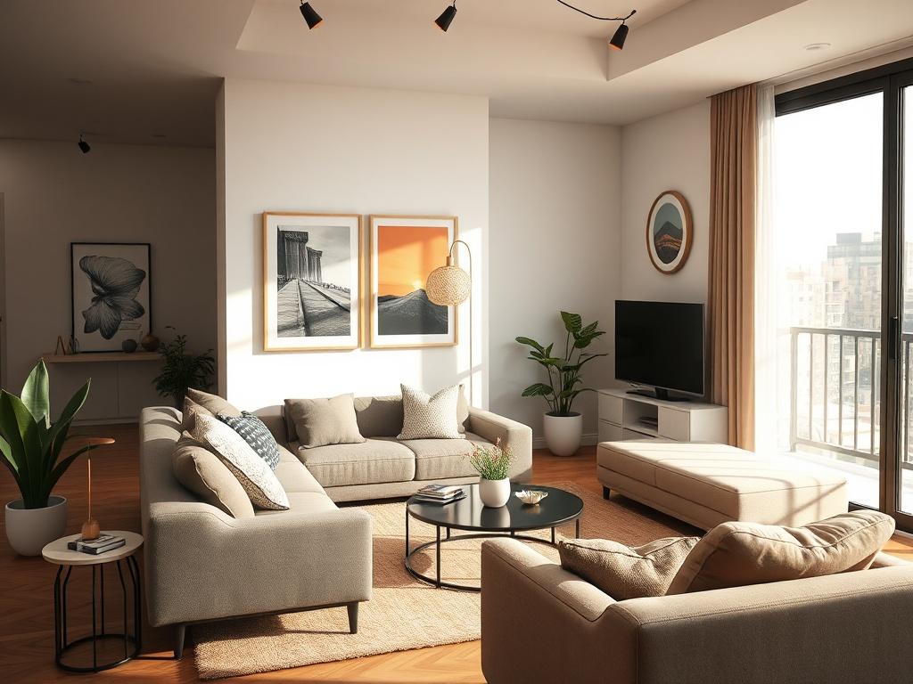 A high resolution close up shot of a beautifully furnished