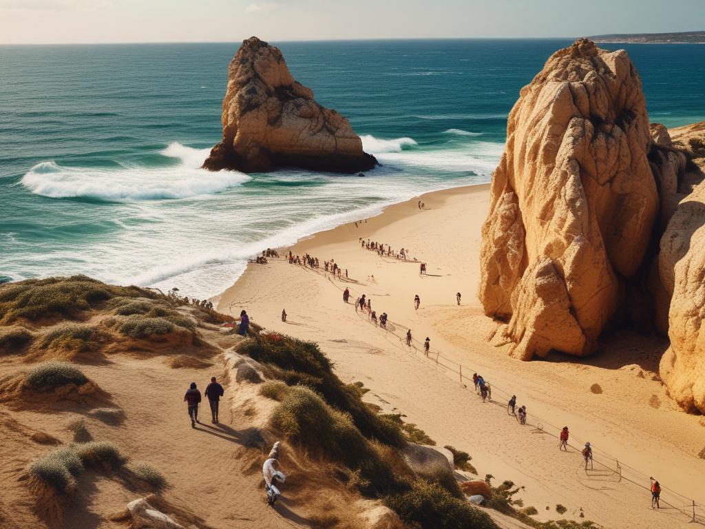 A stunning high resolution image of outdoor activities in Peniche,