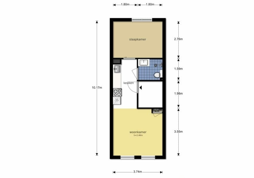 Appartement aan de Kinkerstraat - foto 23