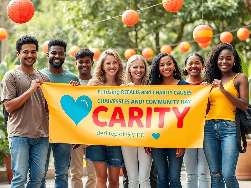 A high resolution depicting a diverse group of smiling individuals