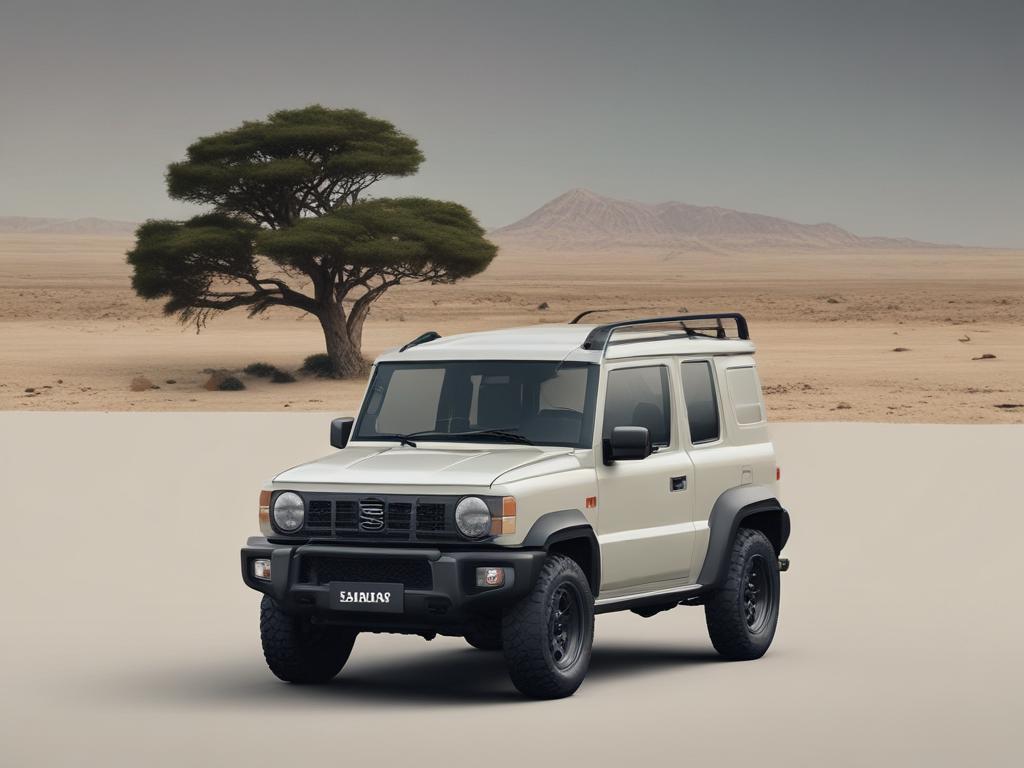 Explorer drop down table, Suzuki Jimny, minimalist design, outdoor, durable