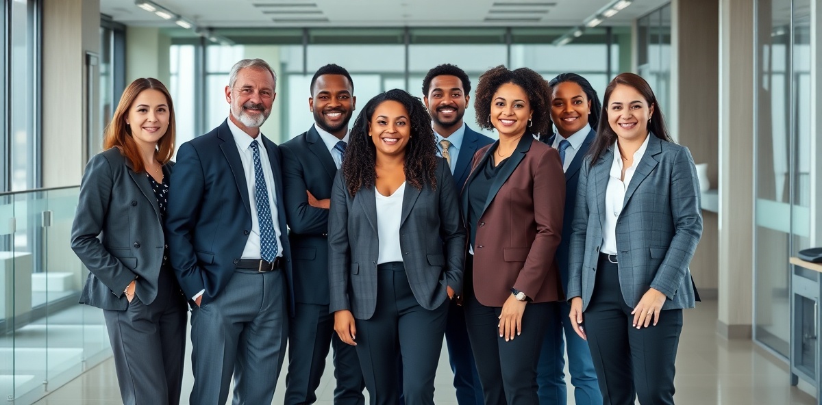 Diverse professional team