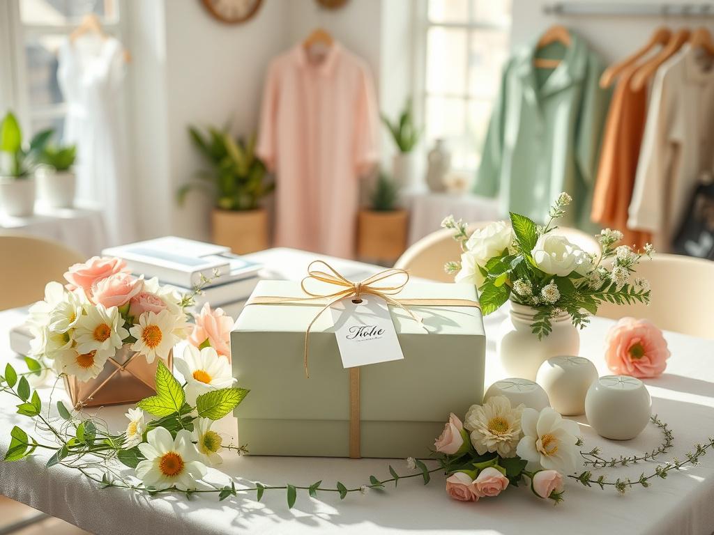 A bright and inviting workspace featuring a beautifully arranged table