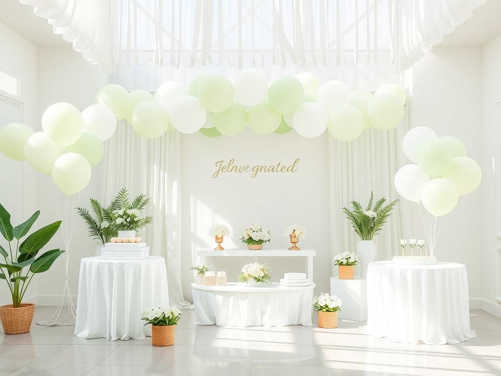 An elegant event decoration kit displayed in a well lit