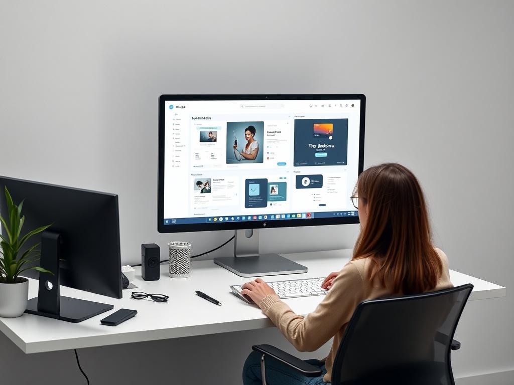 A digital designer working on a high fidelity app prototype