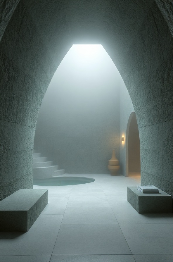Alpine sanctuary interior