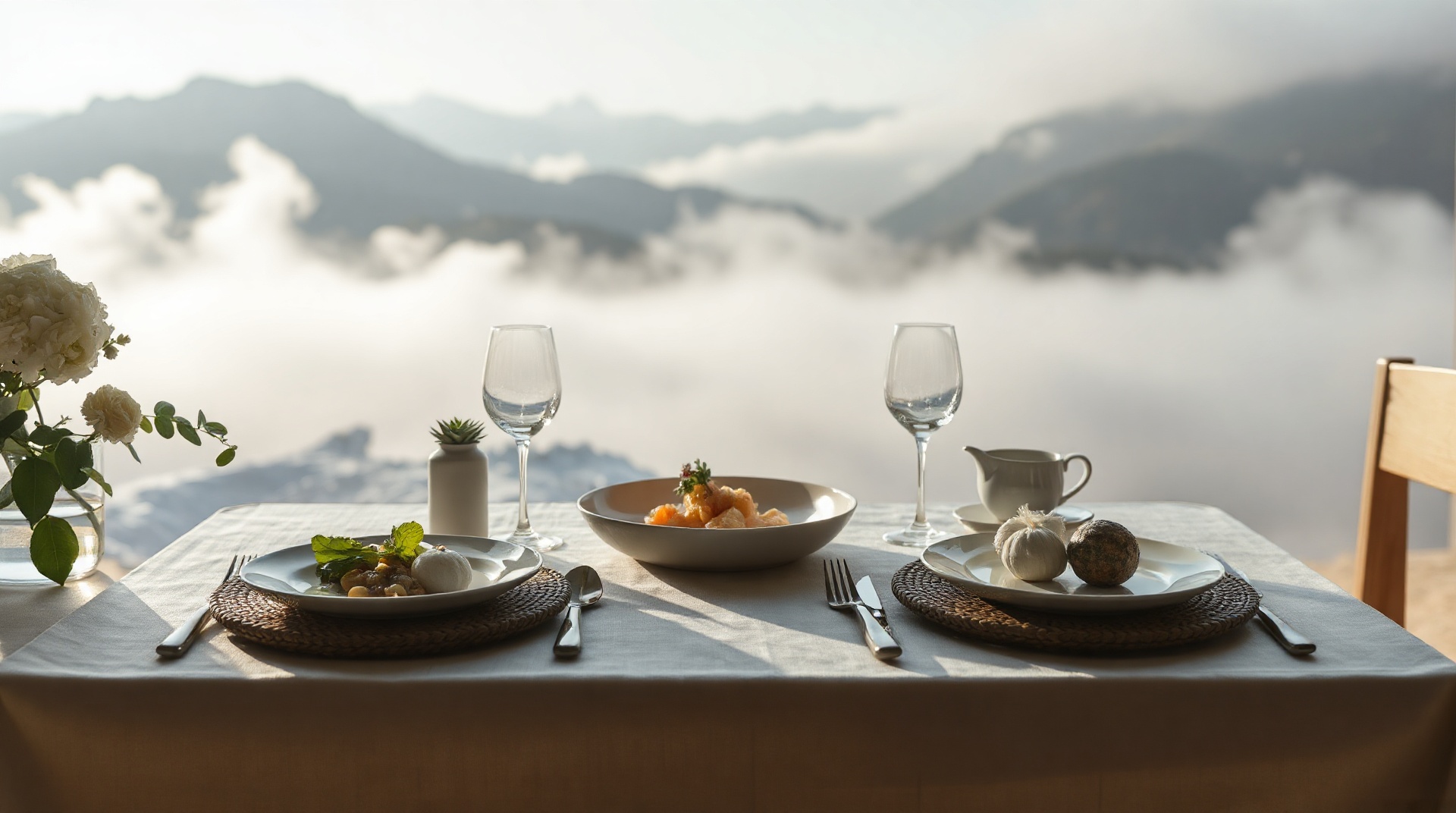 Alpine cuisine and dining ambiance