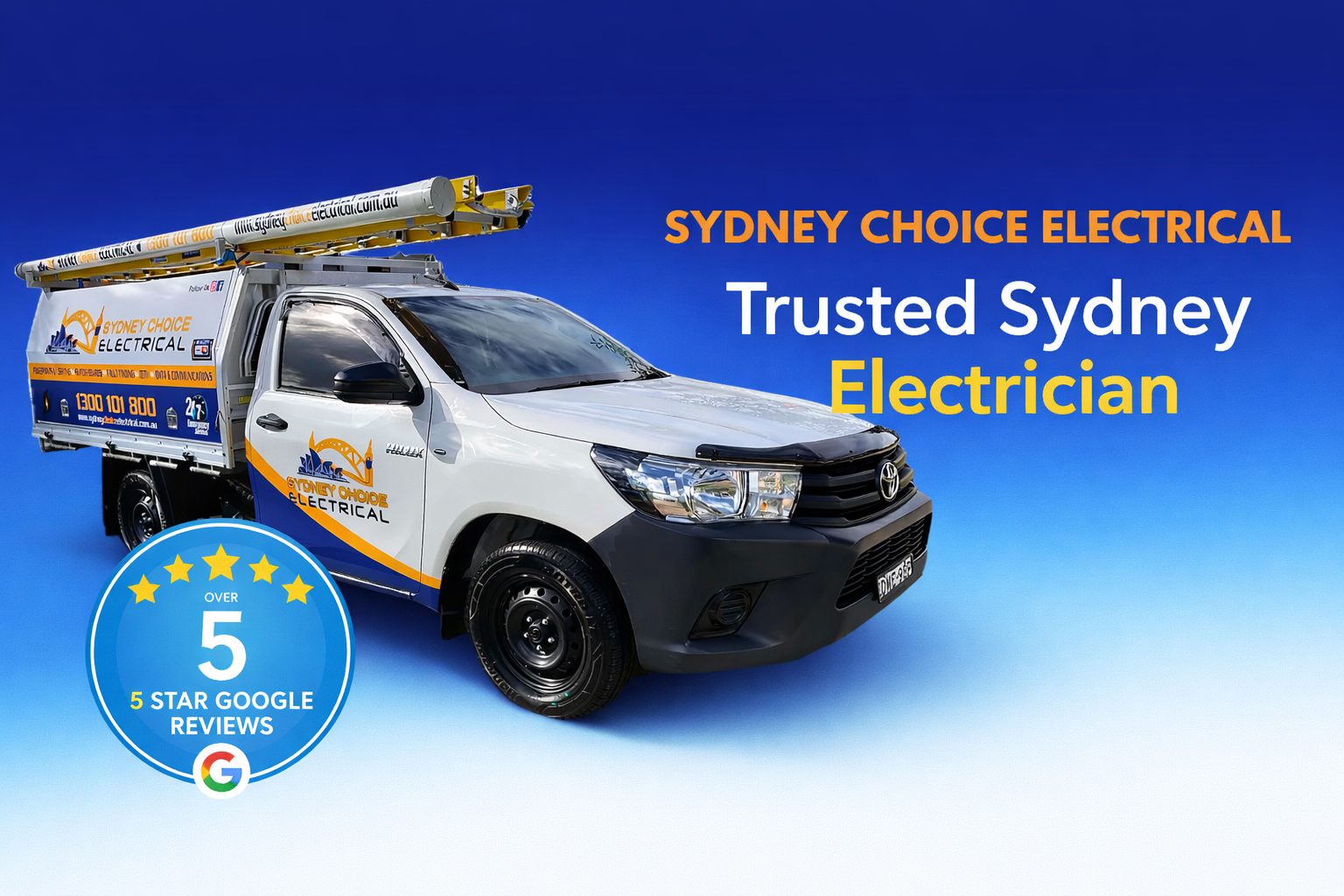 Sydney Choice Electrical work vehicle for professional electrical services