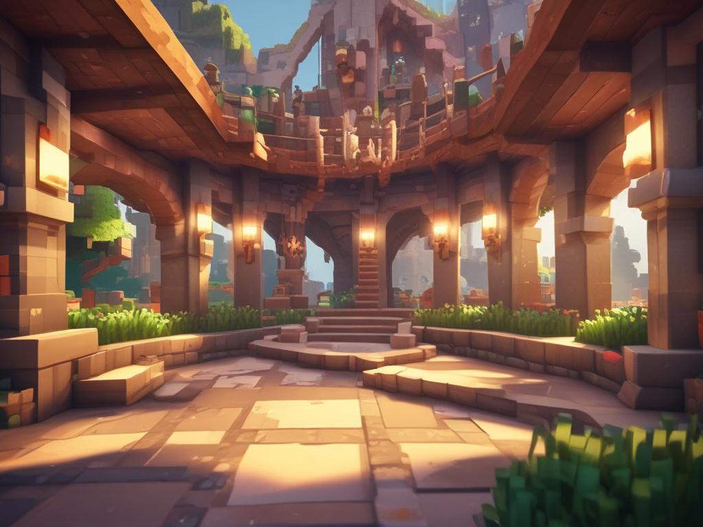 a realistic high resolution of a Minecraft community forum discussion,