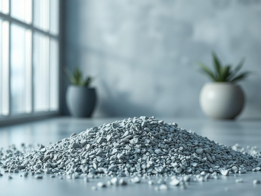 A high resolution of Nescrete lightweight aggregate displayed in a