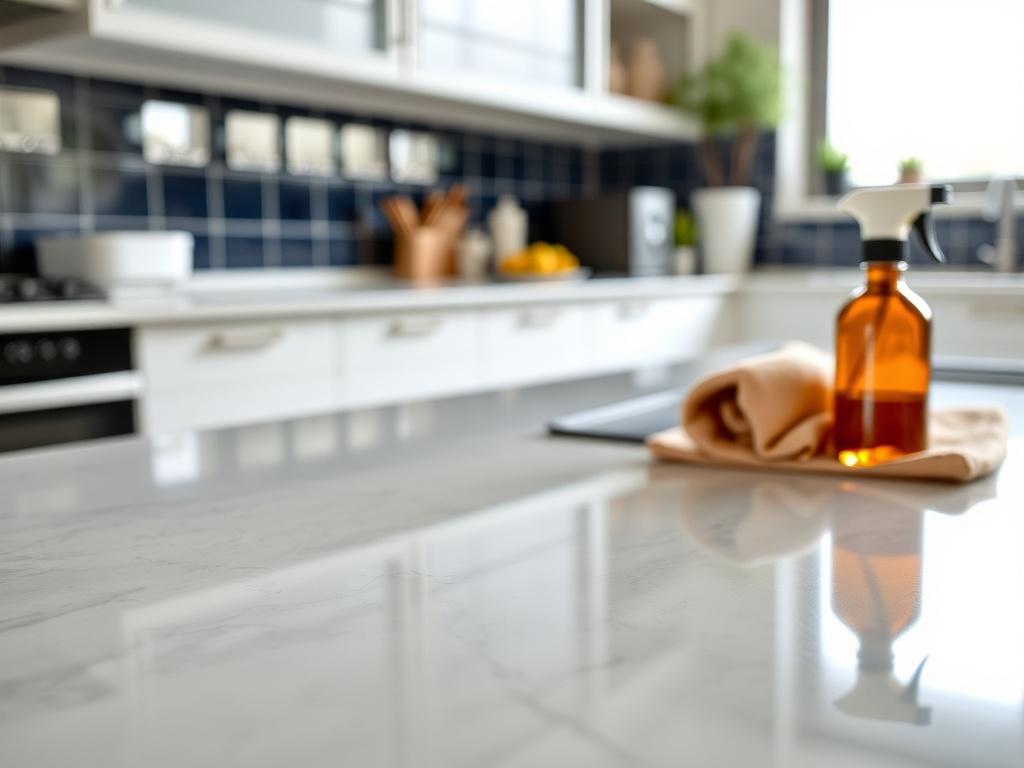 A hyper realistic close up shot of a sparkling clean