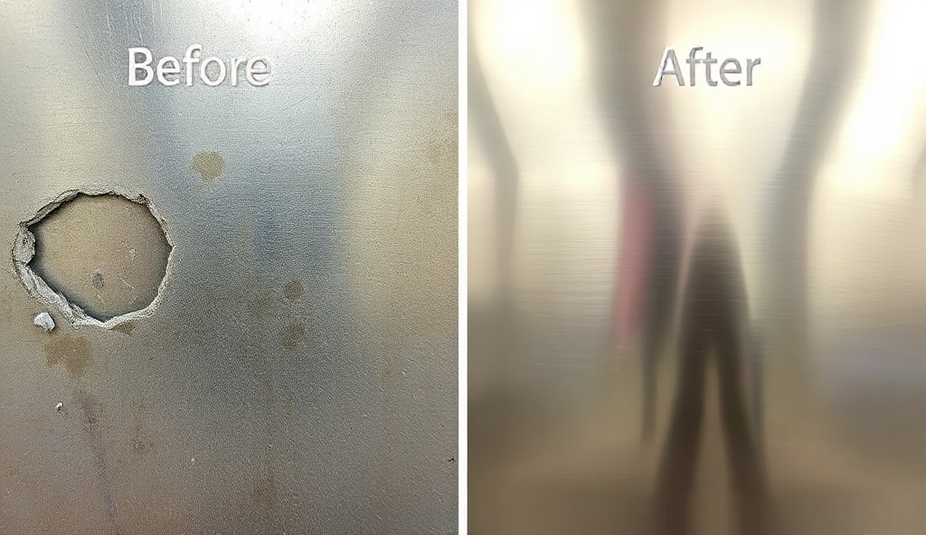 Before and after coating transformation