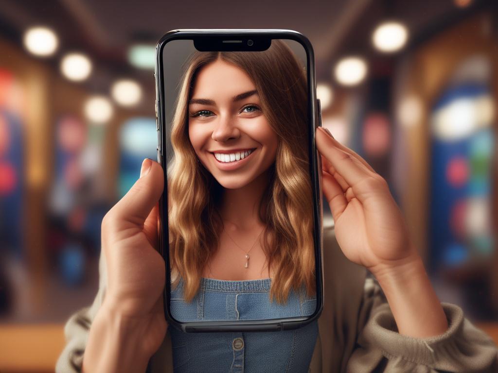 A high resolution of an influencer recording a personalized shoutout