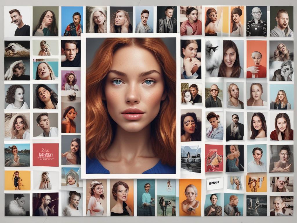 A visually engaging grid layout displaying various influencer profiles, showcasing
