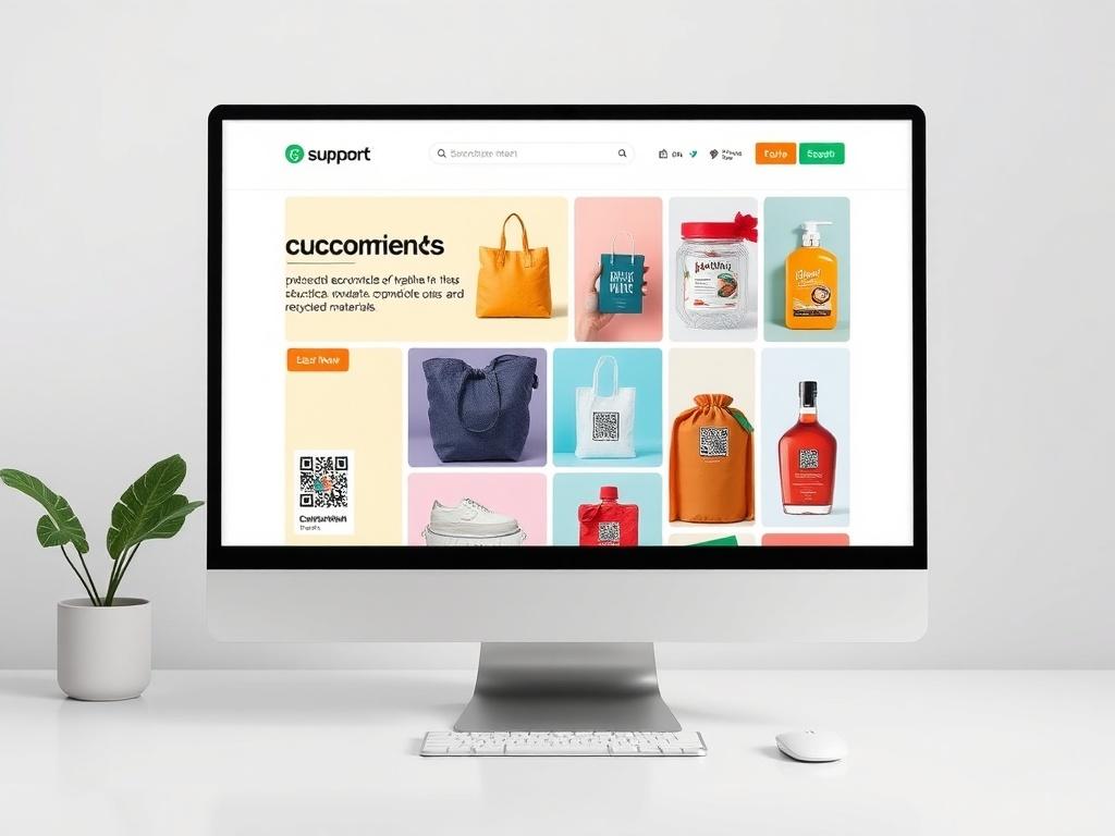 An appealing e commerce website displayed on a computer screen,