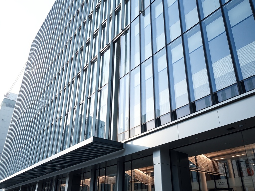 Modern commercial construction project