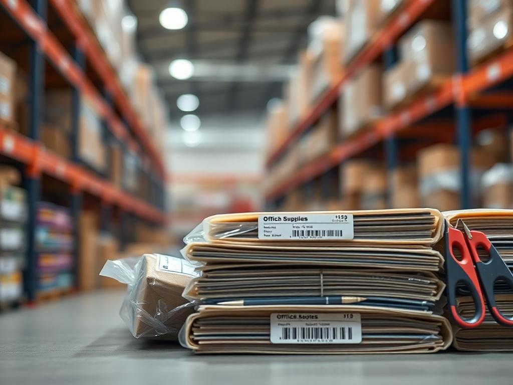 A close up shot of a neatly arranged package of