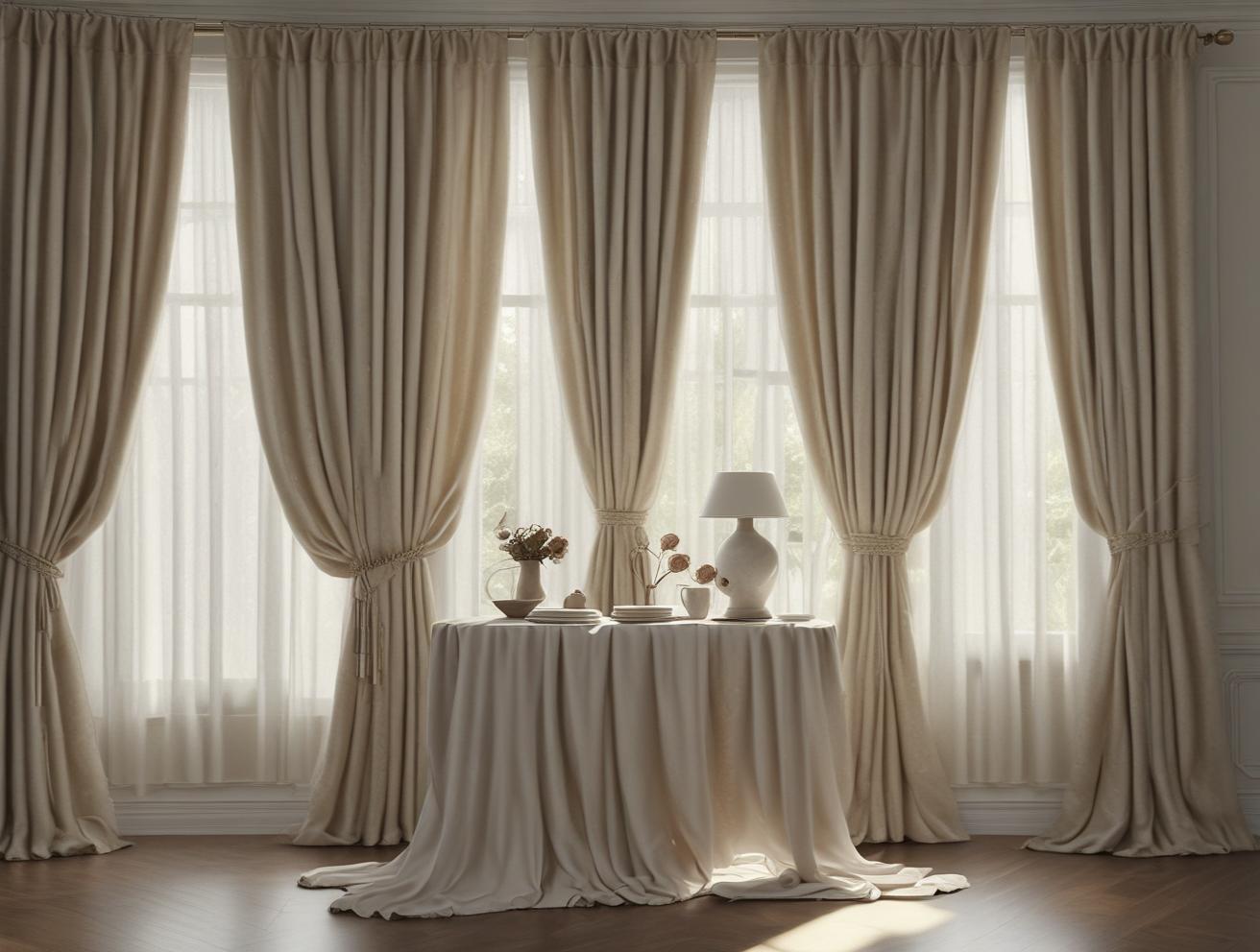 custom curtains, elegant interiors, fabric selection, window treatments