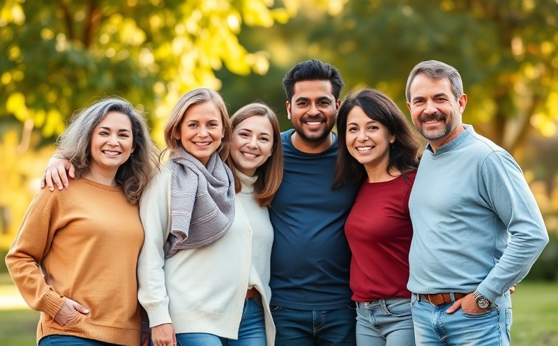 Diverse happy family wearing casual comfortable clothing
