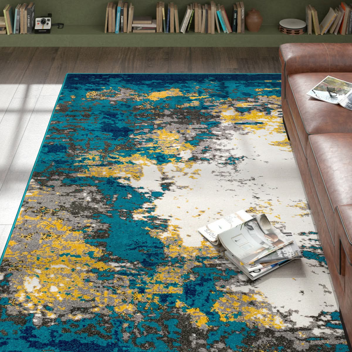 Hasseltine Performance Abstract Rug by 17 Stories - Variant