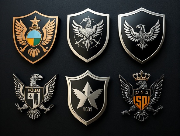 Custom metal and acrylic shields, emblems and badges for organizations